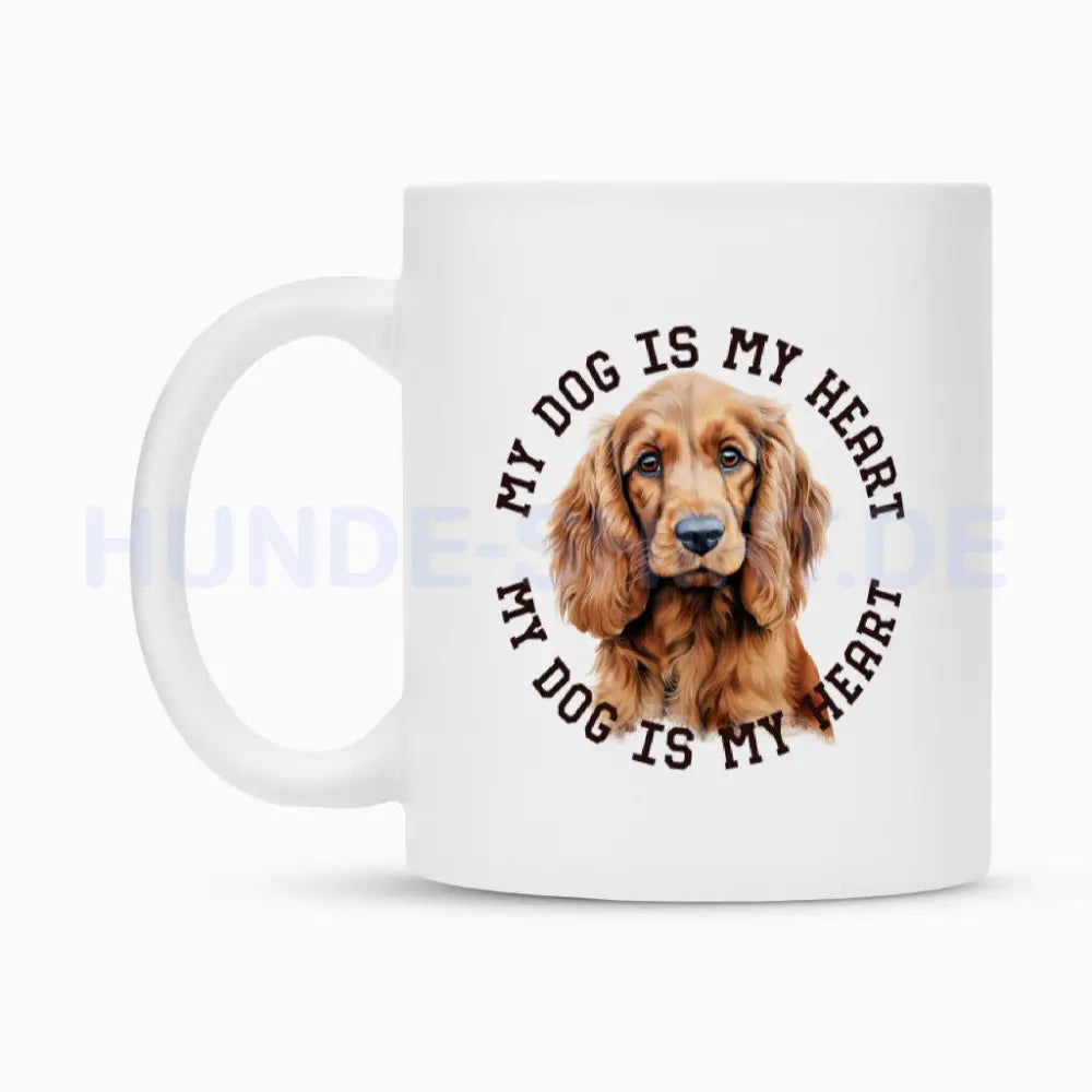 Tasse "English Cocker Spaniel HEART" – hunde-shirt.de