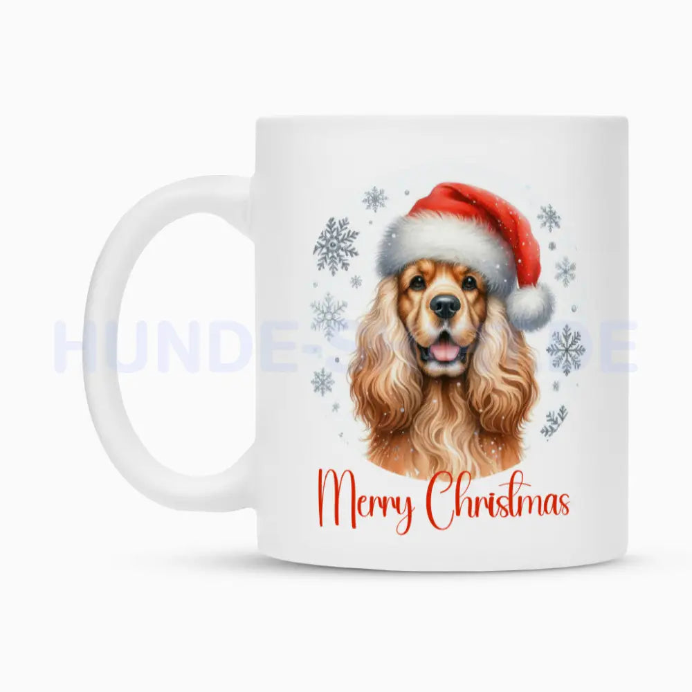 Tasse "English Cocker Spaniel - Merry Christmas" – hunde-shirt.de