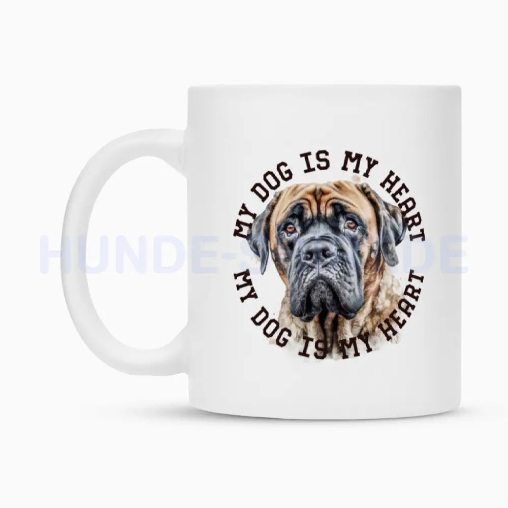 Tasse "English Mastiff HEART" – hunde-shirt.de