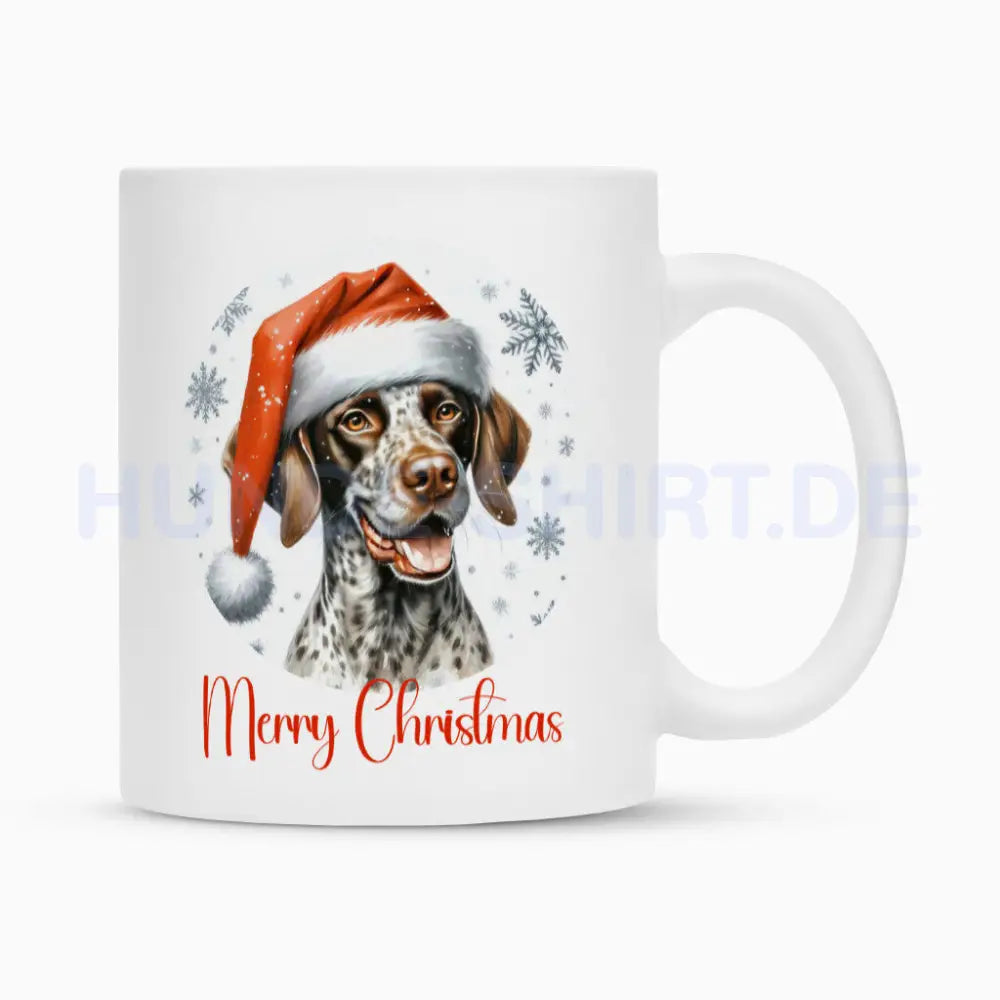 Tasse "English Pointer - Merry Christmas" Weiß – hunde-shirt.de