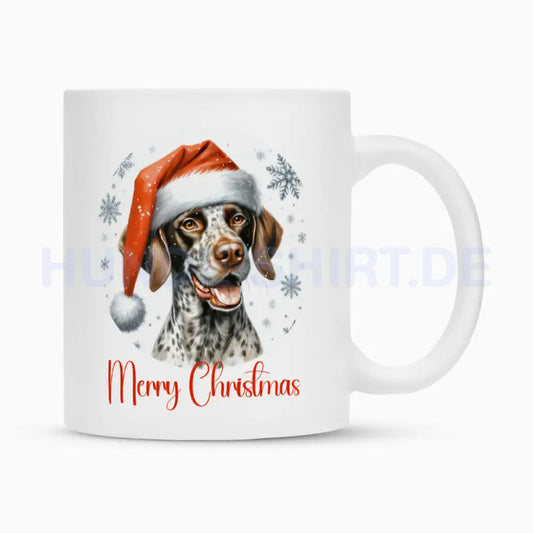 Tasse "English Pointer - Merry Christmas" Weiß – hunde-shirt.de