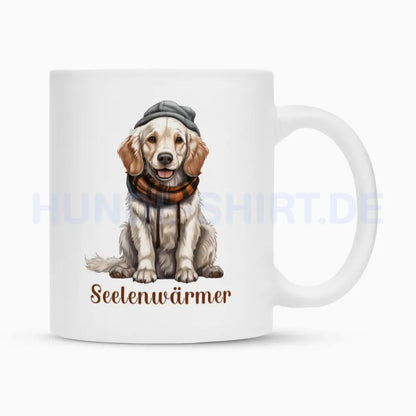 Tasse "English Setter - Seelenwärmer" Weiß – hunde-shirt.de