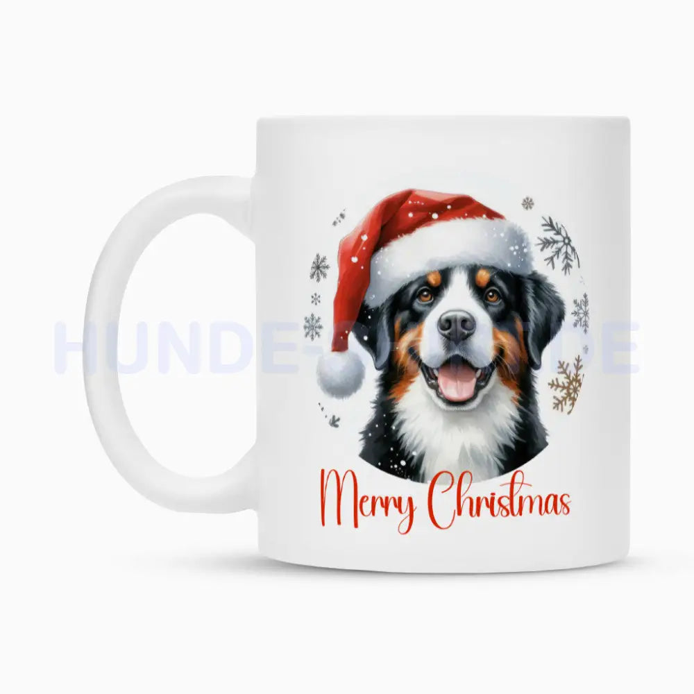 Tasse "Entlebucher Sennenhund - Merry Christmas" – hunde-shirt.de