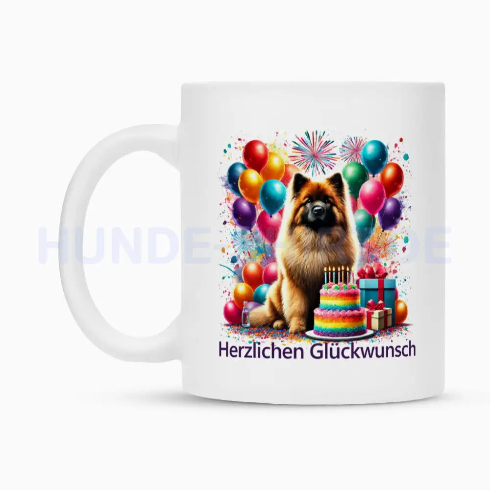 Tasse "Eurasier - Herzlichen Glückwunsch" – hunde-shirt.de