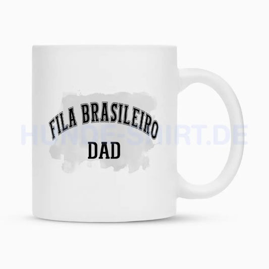 Tasse "Fila Brasileiro - DAD" Weiß – hunde-shirt.de