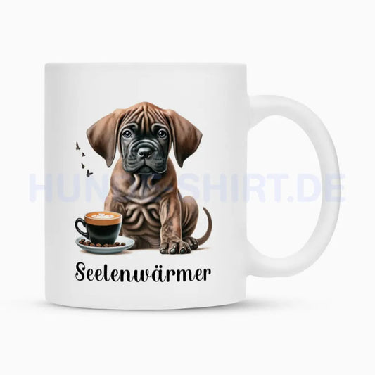 Tasse "Fila Brasileiro - Seelenwärmer" Weiß – hunde-shirt.de