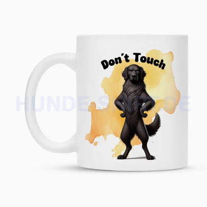 Tasse "Flat Coated Retriever - Don´t touch" – hunde-shirt.de