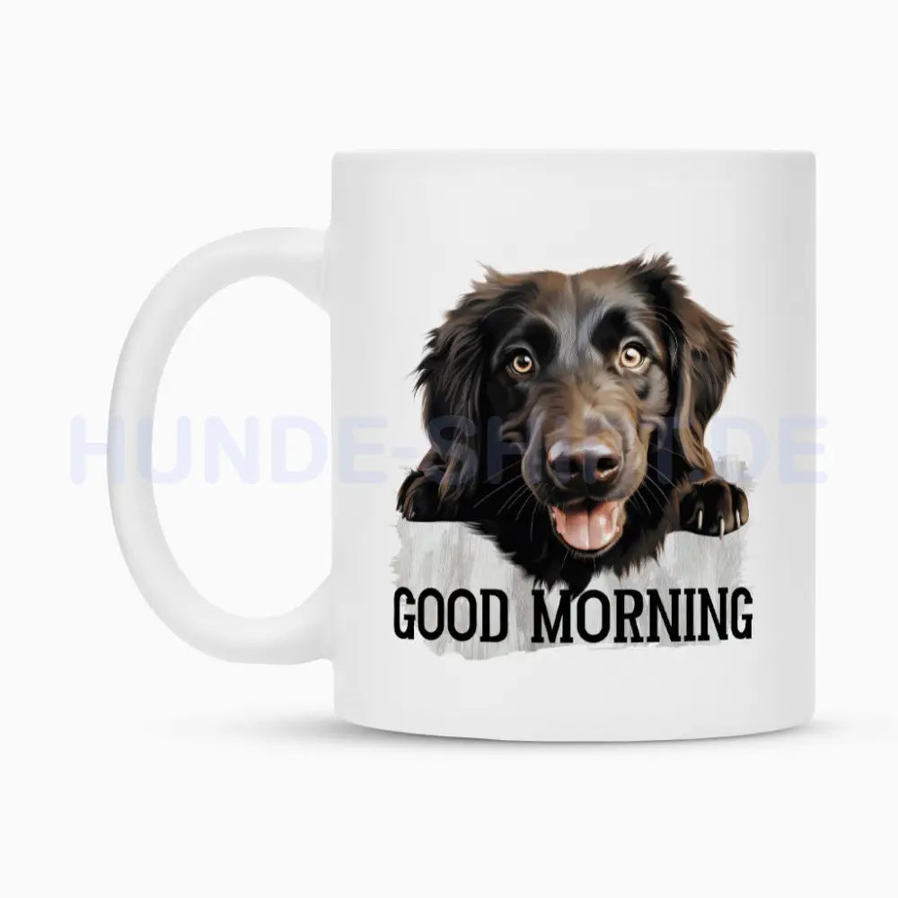 Tasse "Flat Coated Retriever - Good Morning" – hunde-shirt.de