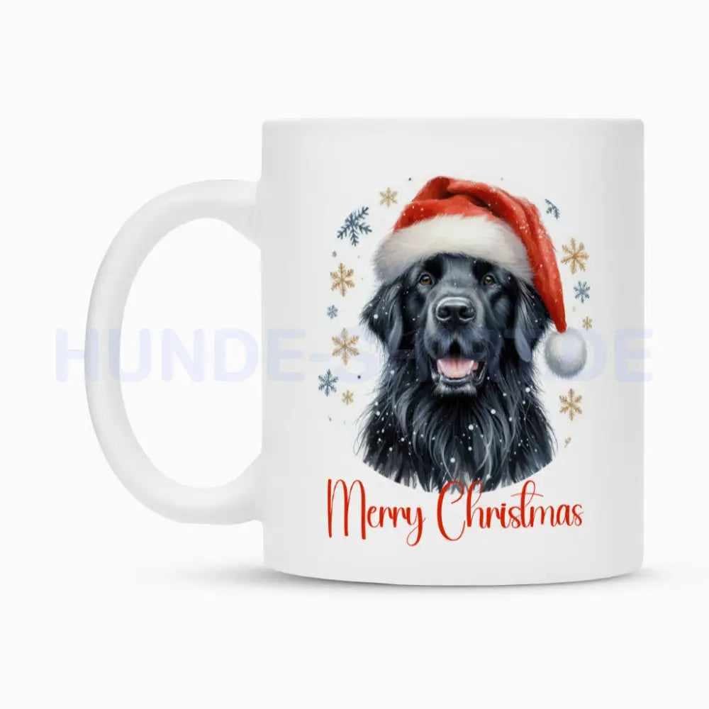 Tasse "Flat Coated Retriever - Merry Christmas" – hunde-shirt.de