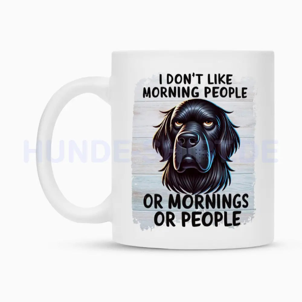 Tasse "Flat Coated Retriever - Morning People" – hunde-shirt.de