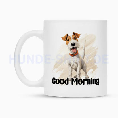 Tasse "Foxterrier ( Drahthaar ) - Good Morning" – hunde-shirt.de