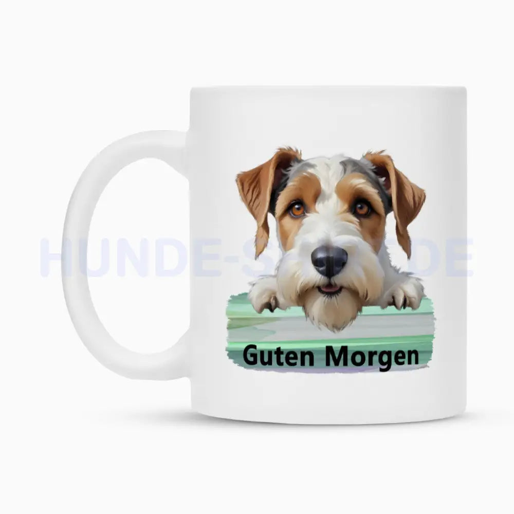 Tasse "Foxterrier ( Drahthaar ) - Guten Morgen" – hunde-shirt.de