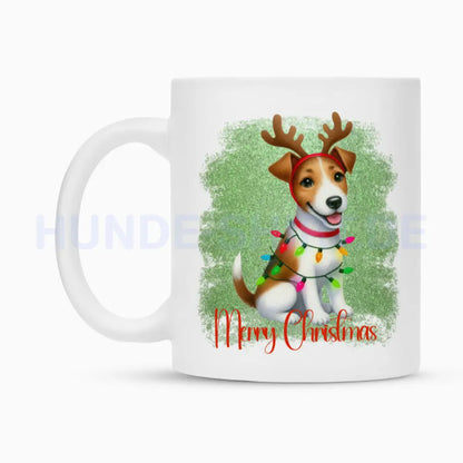 Tasse "Foxterrier ( Glatthaar ) - Funny Christmas" – hunde-shirt.de