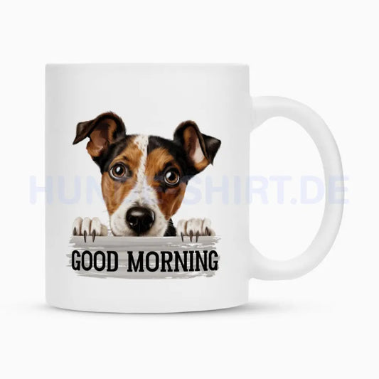 Tasse "Foxterrier ( Glatthaar ) - Good Morning" Weiß – hunde-shirt.de