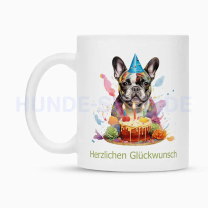 Tasse "Französische Bulldogge - Geburtstag" – hunde-shirt.de