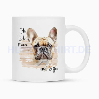 Tasse "Frenchie Fawn - Ich liebe..." Weiß – hunde-shirt.de