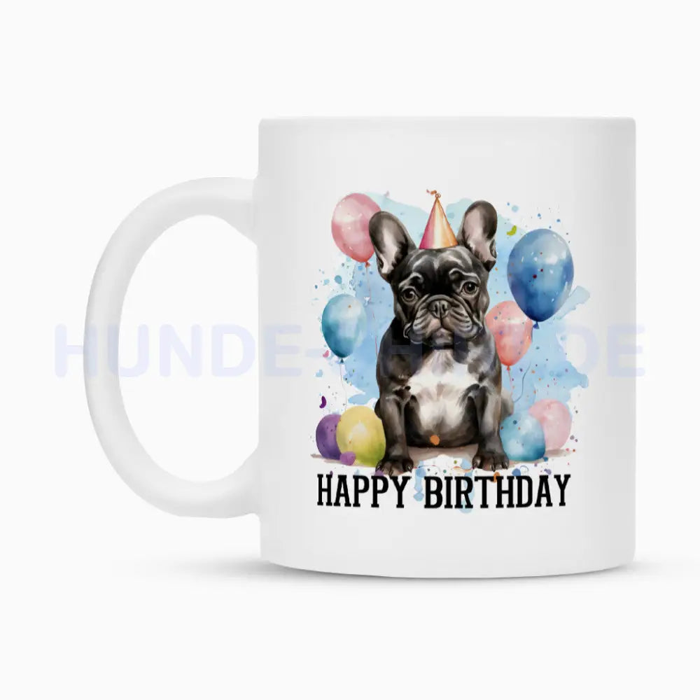 Tasse "Frenchie - Happy Birthday III" – hunde-shirt.de