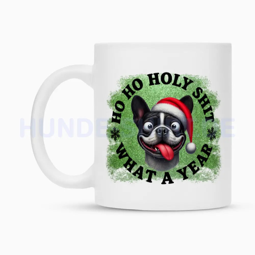 Tasse "Frenchie - HO HO..." – hunde-shirt.de