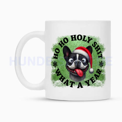 Tasse "Frenchie - HO HO..." – hunde-shirt.de