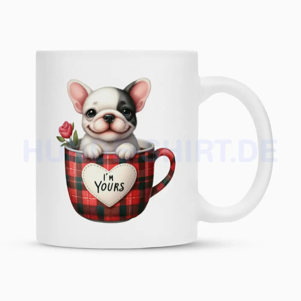 Tasse "Frenchie - I'm Yours" Weiß – hunde-shirt.de