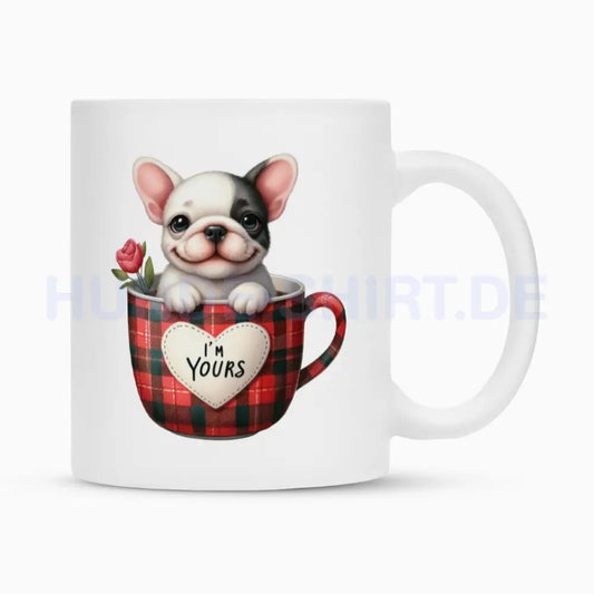 Tasse "Frenchie - I'm Yours" Weiß – hunde-shirt.de