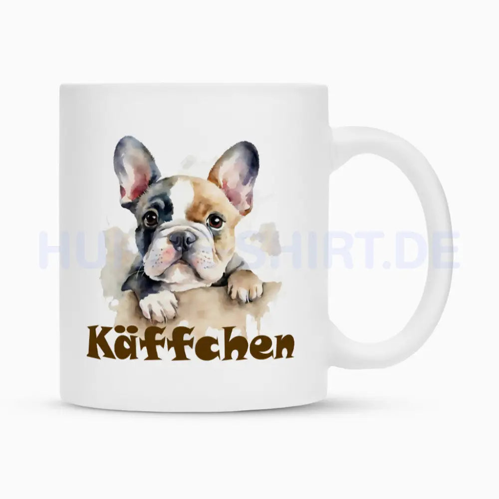 Tasse "Frenchie - Käffchen" Weiß – hunde-shirt.de