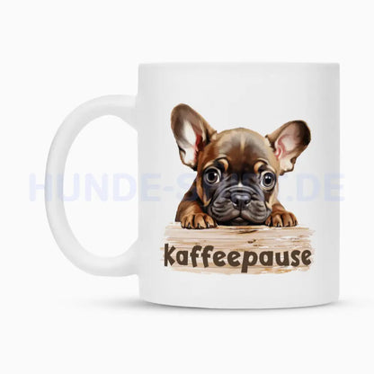 Tasse "Frenchie - Kaffeepause II" – hunde-shirt.de