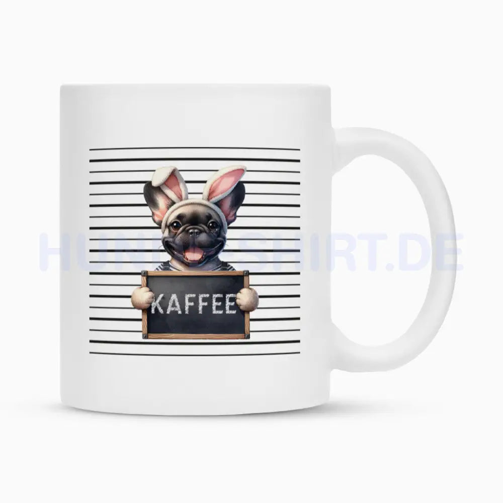 Tasse "Frenchie - Ostern" Weiß – hunde-shirt.de