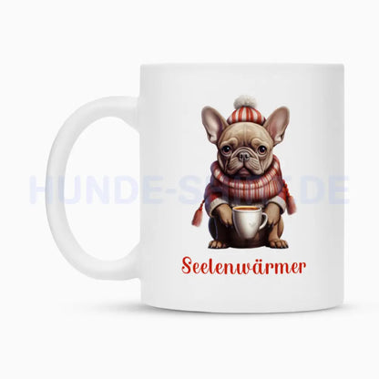 Tasse "Frenchie - Seelenwärmer rot" – hunde-shirt.de