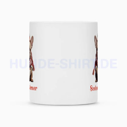 Tasse "Frenchie - Seelenwärmer rot" – hunde-shirt.de