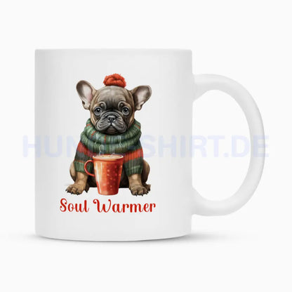 Tasse "Frenchie - Soul Warmer" Weiß – hunde-shirt.de