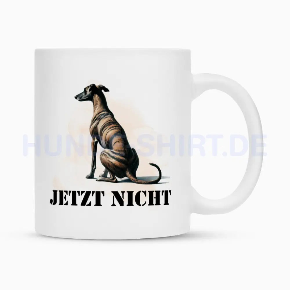 Tasse "Galgo - JETZT NICHT 2" Weiß – hunde-shirt.de