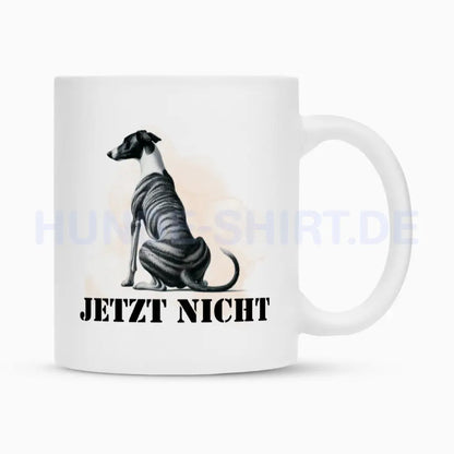 Tasse "Galgo - JETZT NICHT" Weiß – hunde-shirt.de