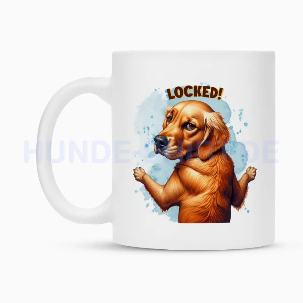 Tasse "Golde Retriever - Locked" – hunde-shirt.de