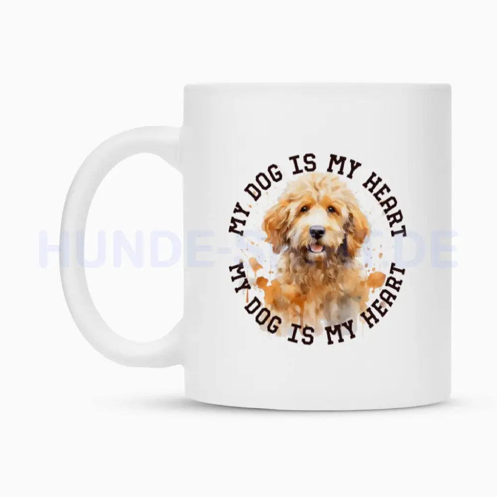 Tasse "Golden Doodle HEART" – hunde-shirt.de