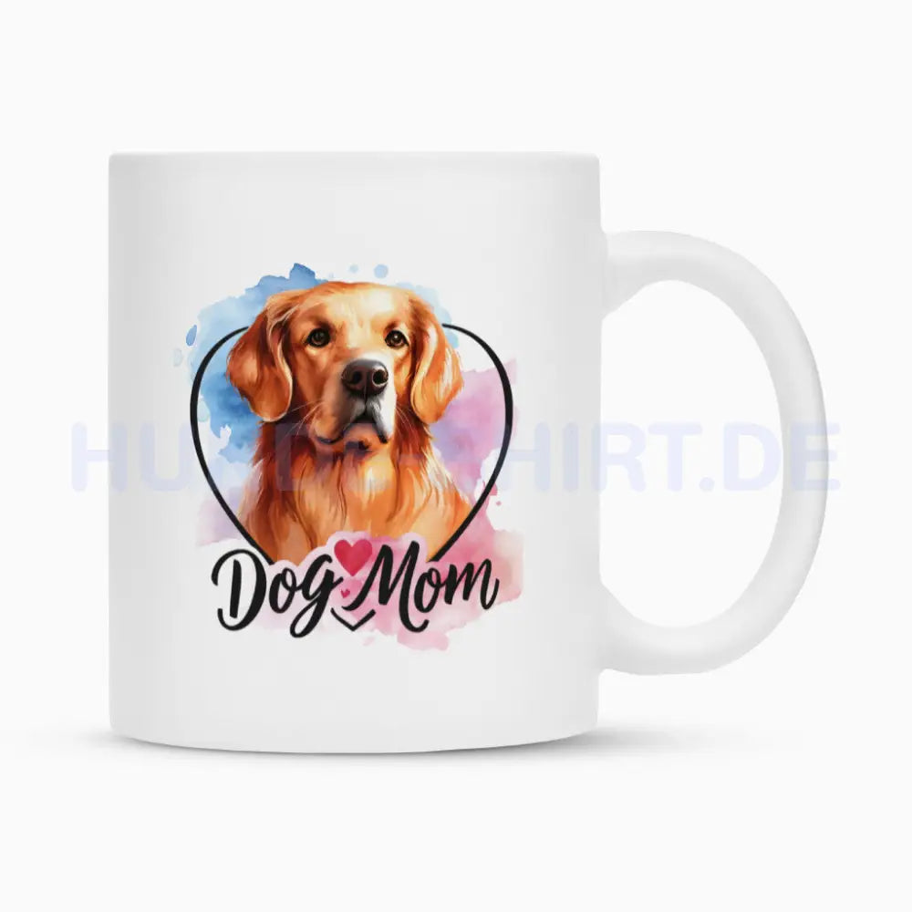 Tasse "Golden Retriever - Dog Mom" Weiß – hunde-shirt.de