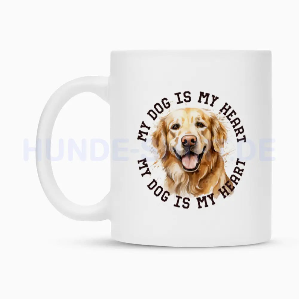 Tasse Golden Retriever HEART 2" – hunde-shirt.de