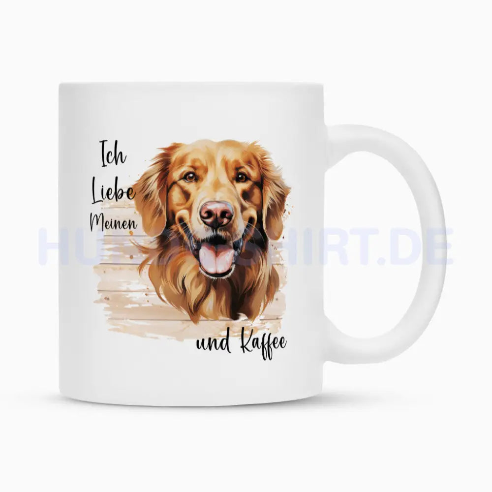 Tasse "Golden Retriever - Ich liebe meinen..." Weiß – hunde-shirt.de