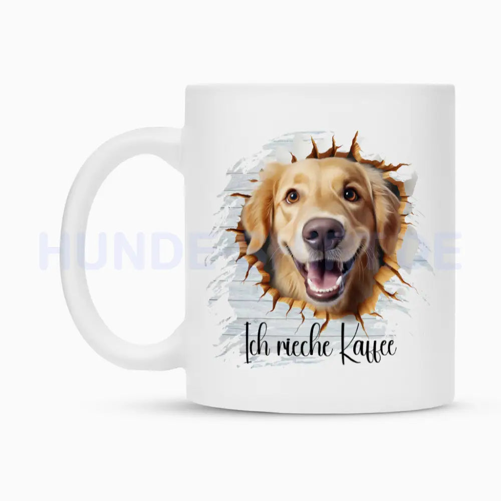 Tasse "Golden Retriever - Ich rieche Kaffee" – hunde-shirt.de