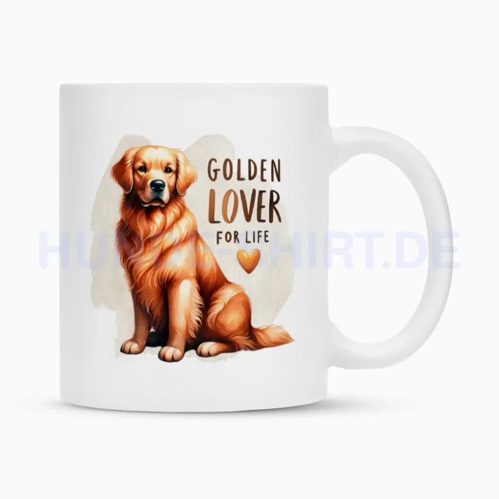 Tasse "Golden Retriever - Lover" Weiß – hunde-shirt.de