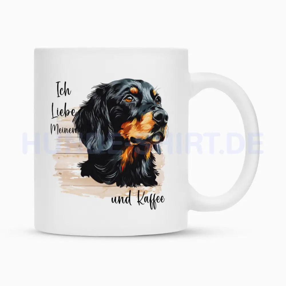 Tasse "Gordon Setter - Ich liebe..." Weiß – hunde-shirt.de