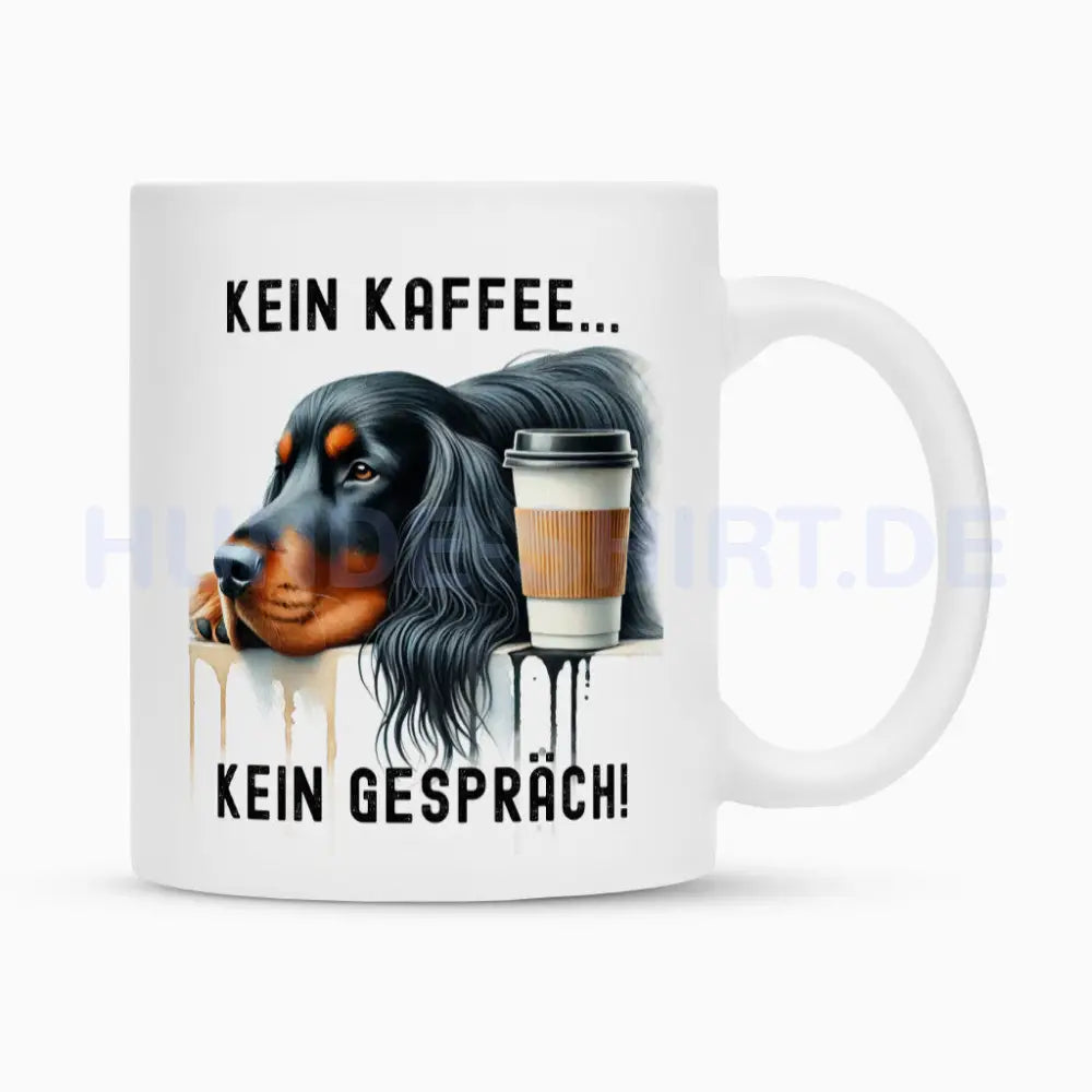 Tasse "Gordon Setter - Kein Kaffee..." Weiß – hunde-shirt.de