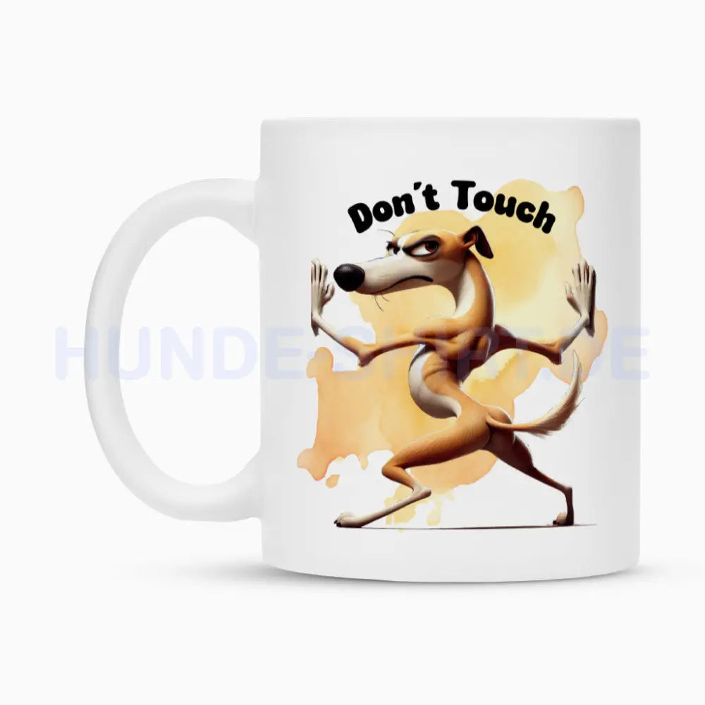 Tasse "Greyhound - Don´t touch II" – hunde-shirt.de