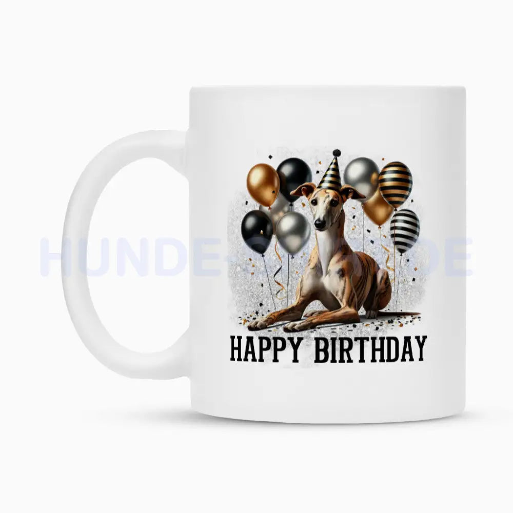 Tasse "Greyhound - Happy Birthday II" – hunde-shirt.de