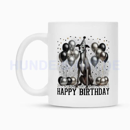 Tasse "Greyhound - Happy Birthday" – hunde-shirt.de