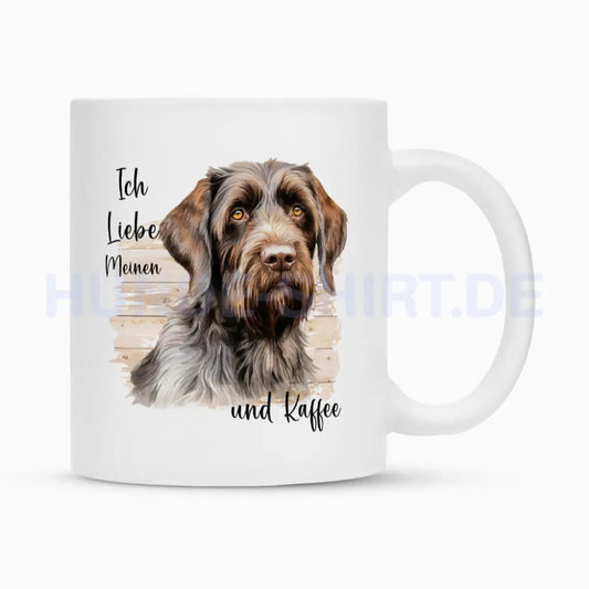 Tasse "Griffon Korthals - Ich liebe..." Weiß – hunde-shirt.de