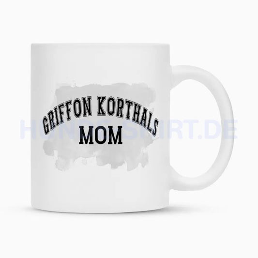 Tasse "Griffon Korthals - MOM" Weiß – hunde-shirt.de