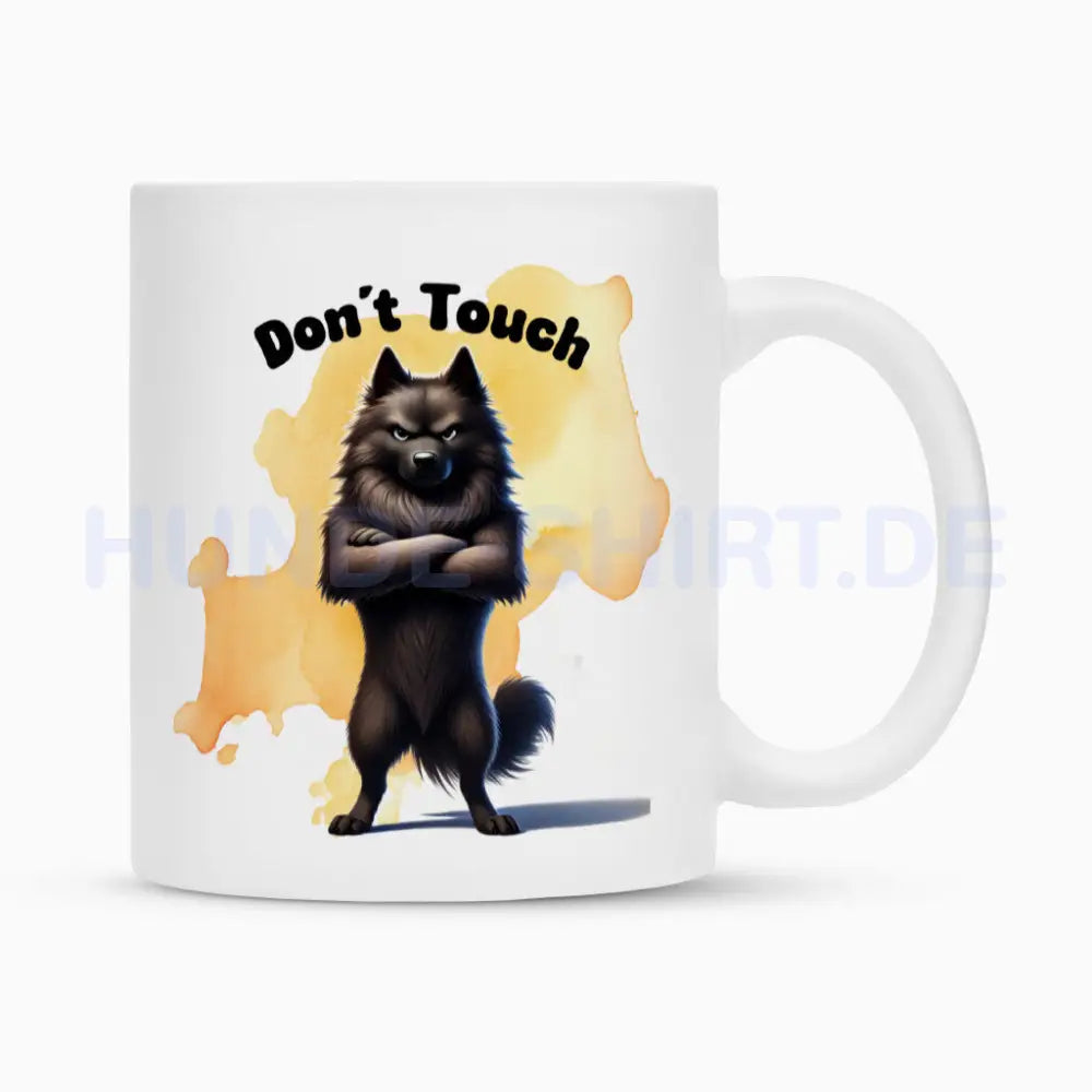 Tasse "Groenendael - Don´t touch" Weiß – hunde-shirt.de