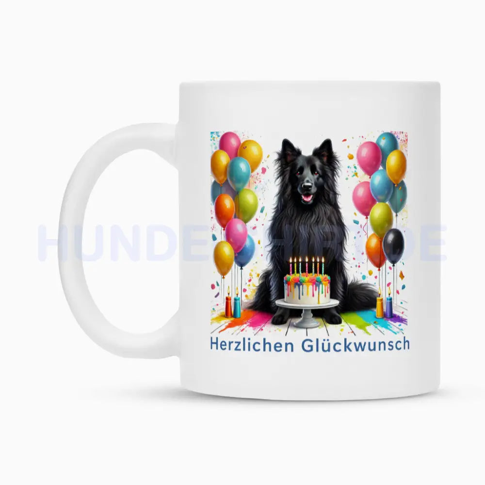 Tasse "Groenendael - Herzlichen Glückwunsch" – hunde-shirt.de