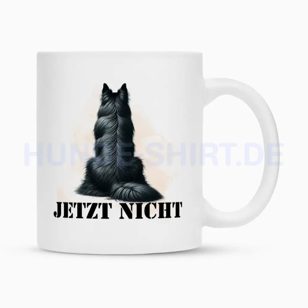 Tasse "Groenendael - JETZT NICHT" Weiß – hunde-shirt.de